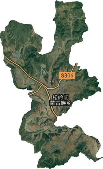 松岭门蒙古族乡卫星图