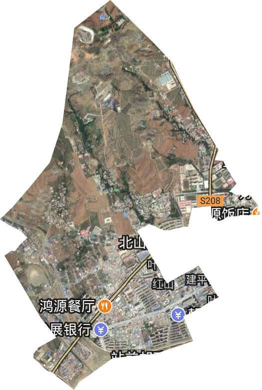 红山街道卫星图