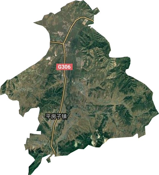 平房子镇卫星图