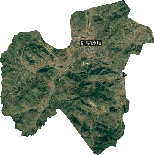 缸窑岭镇卫星图