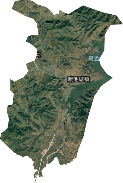 暖池塘镇卫星图