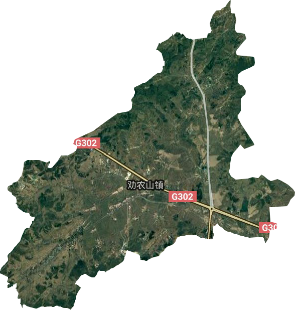 劝农山镇（长春莲花山生态旅游度假区省级）卫星图