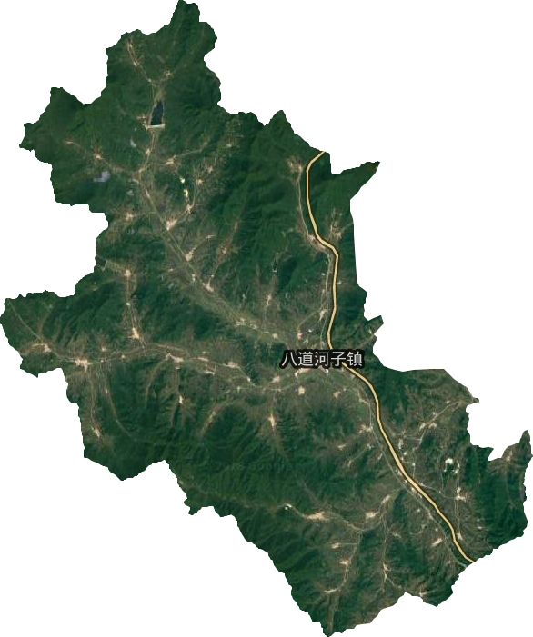 八道河子镇卫星图