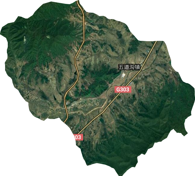 五道沟镇卫星图