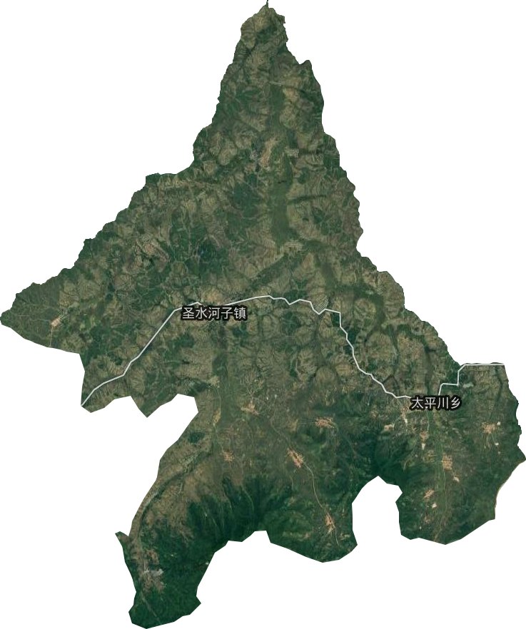 圣水河子镇卫星图