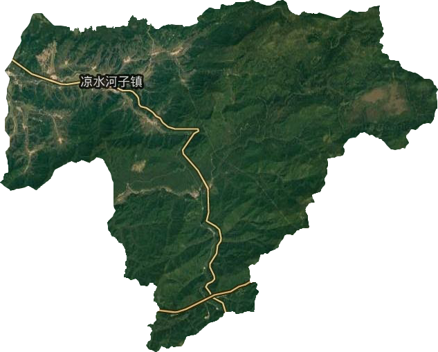 凉水河子镇卫星图