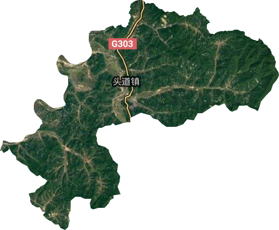 头道镇卫星图