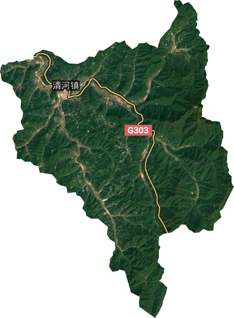 清河镇卫星图