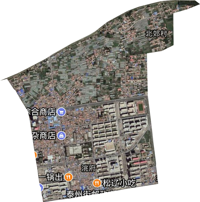 兴隆街道卫星图