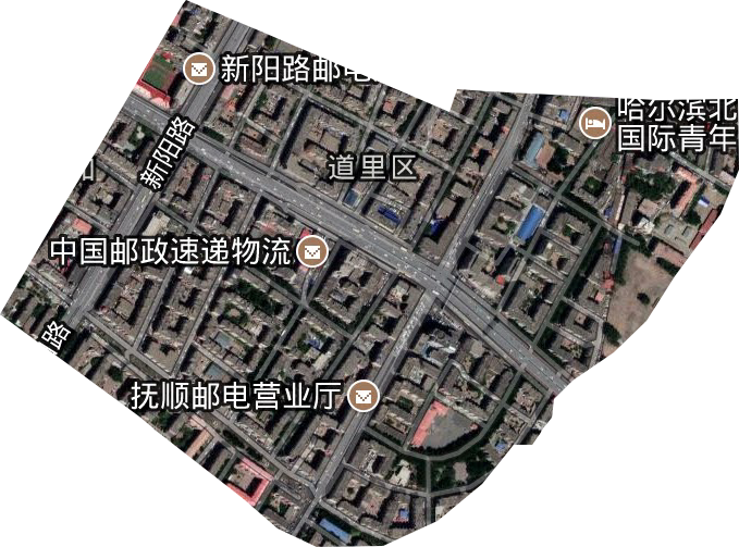 抚顺街道卫星图