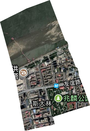 斯大林街道卫星图