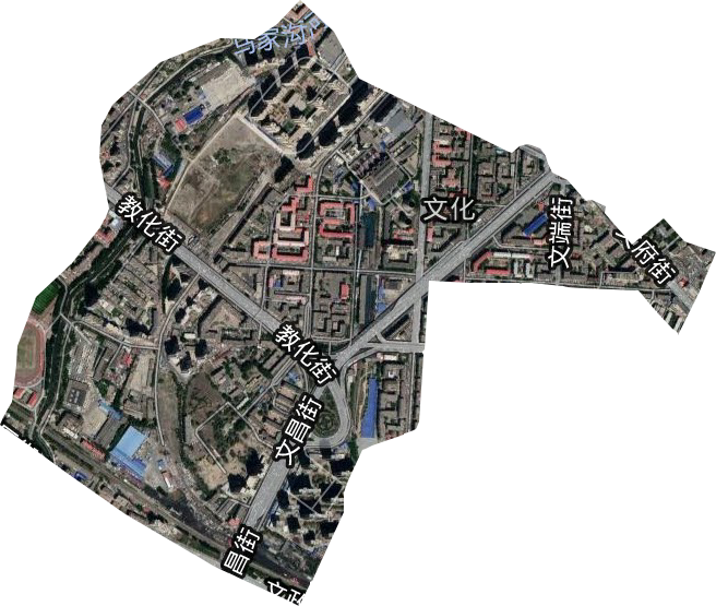 文化街道卫星图