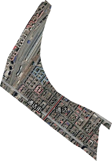 通达街道卫星图