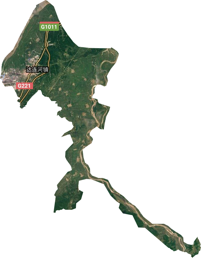 达连河镇卫星图