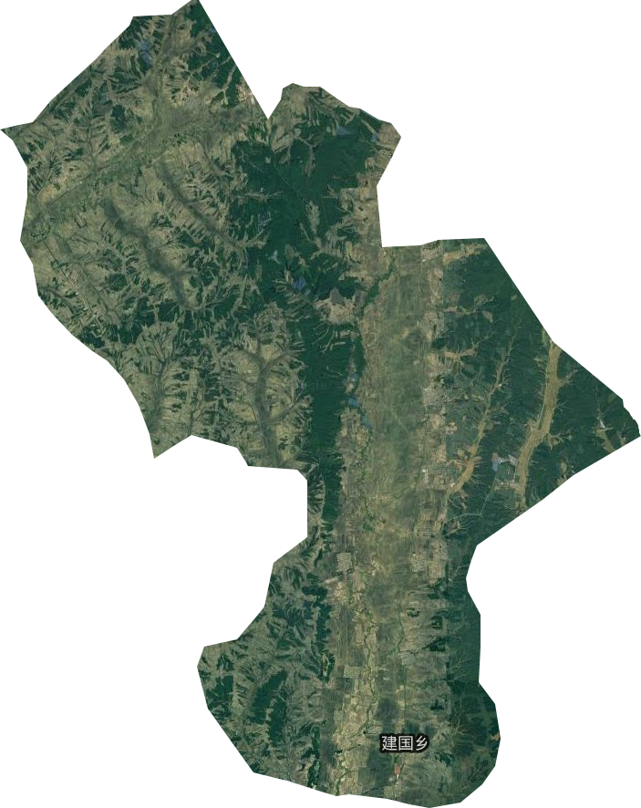建国乡卫星图