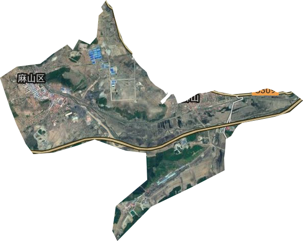 麻山街道卫星图
