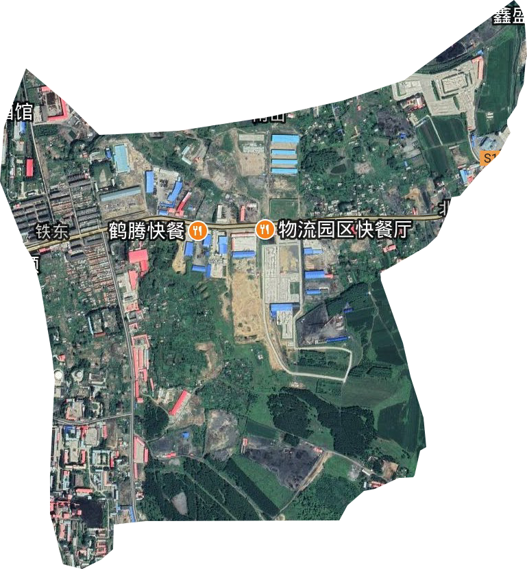 铁东街道卫星图