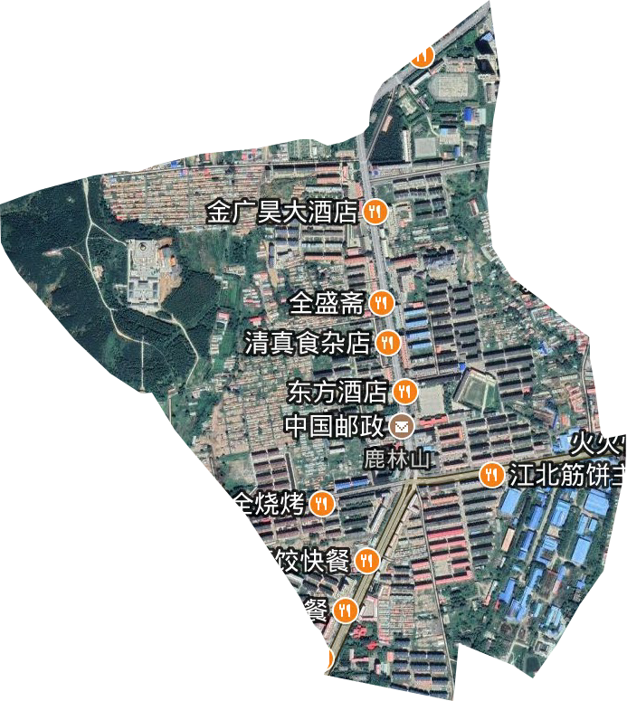 麓林山街道卫星图