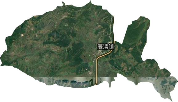 辰清镇卫星图