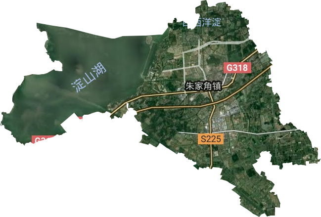 朱家角镇卫星图