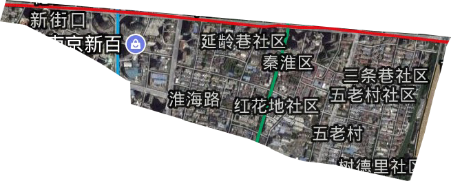 五老村街道卫星图