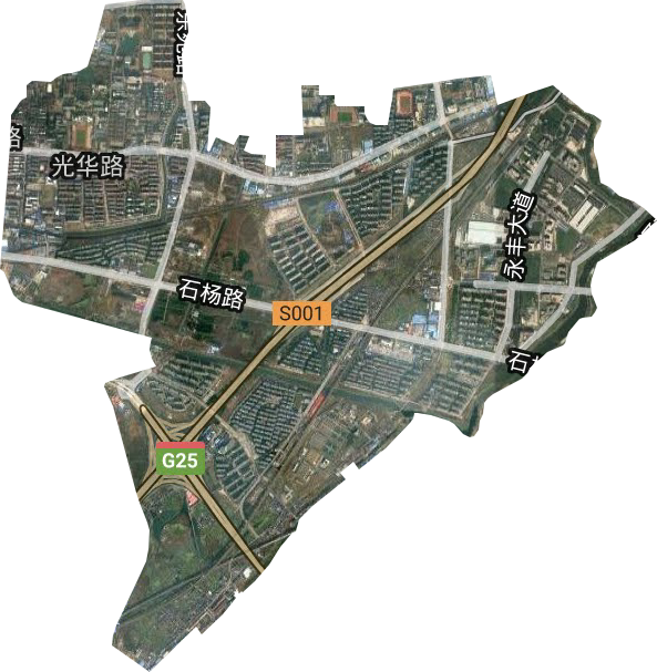 光华路街道卫星图