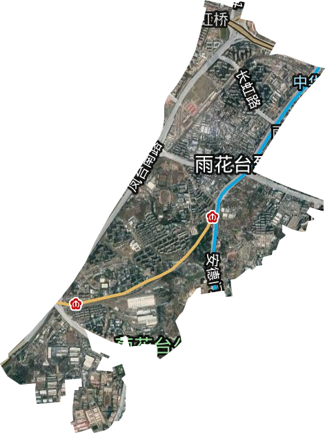 赛虹桥街道卫星图