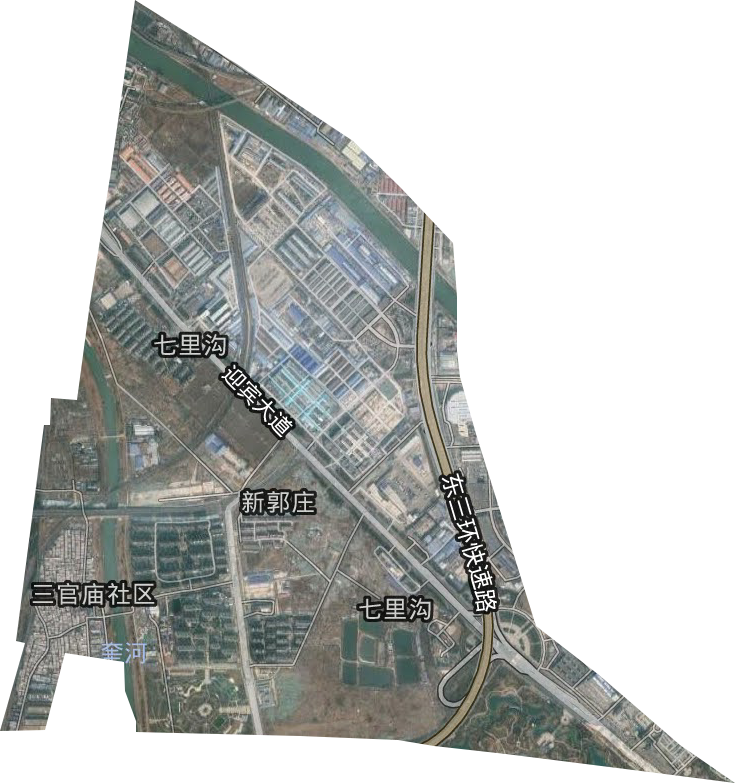 七里沟街道卫星图