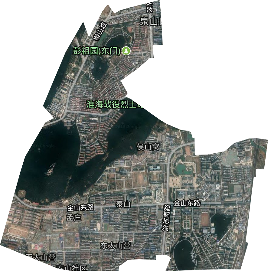 泰山街道卫星图