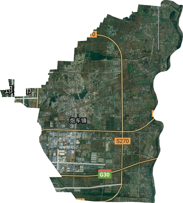 炮车街道卫星图