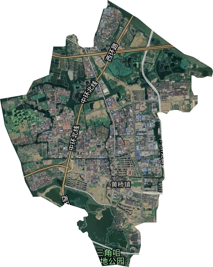 黄桥街道卫星图
