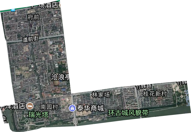 沧浪街道卫星图