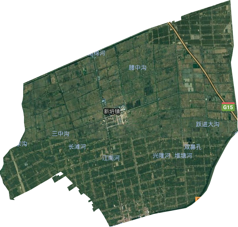 新坍镇卫星图