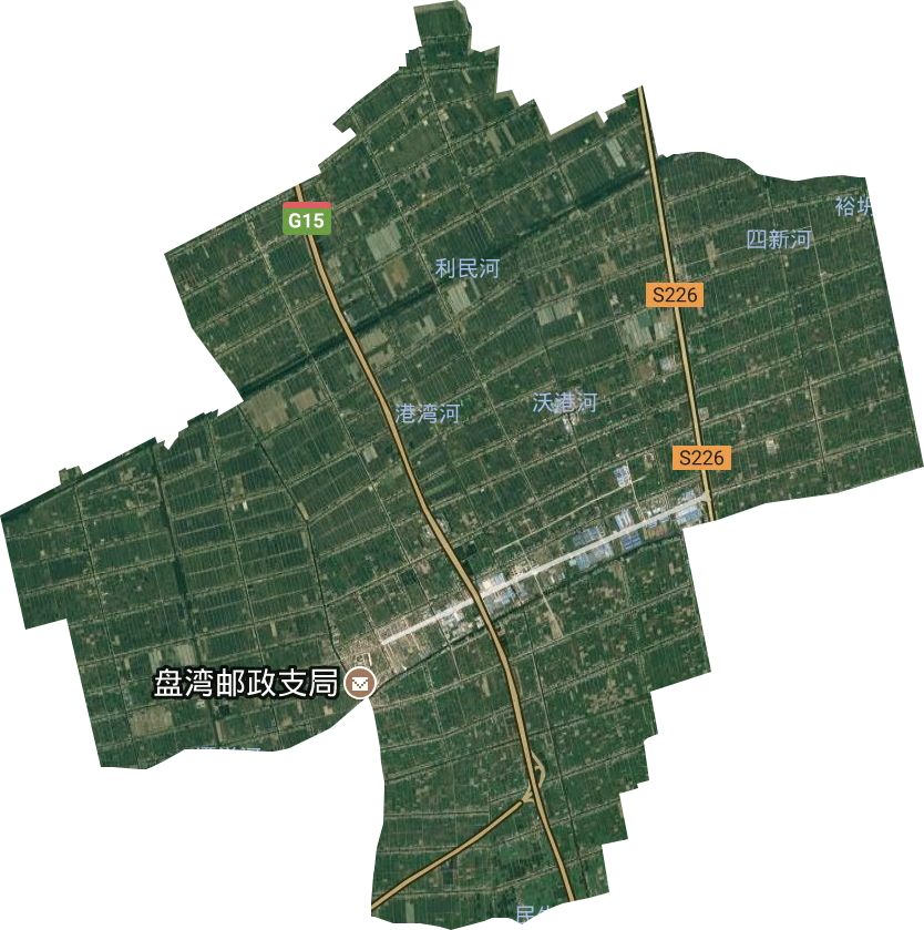 盘湾镇卫星图