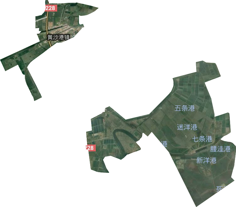 黄沙港镇卫星图