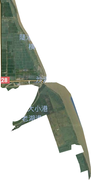 射阳港经济区卫星图