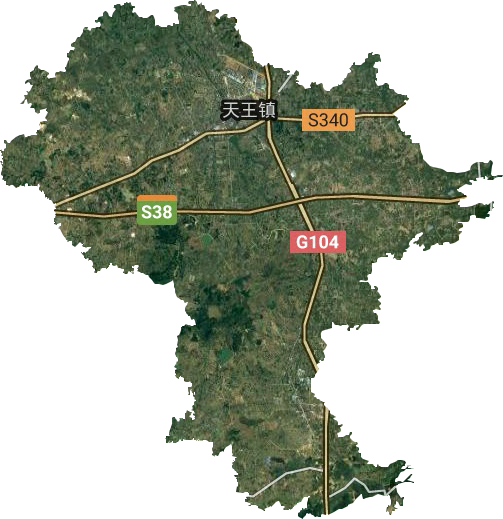天王镇卫星图
