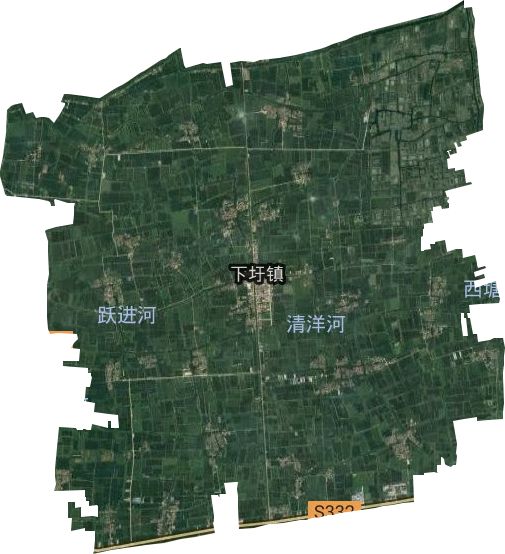 下圩镇卫星图