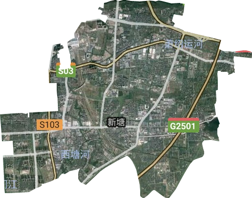 新塘街道卫星图