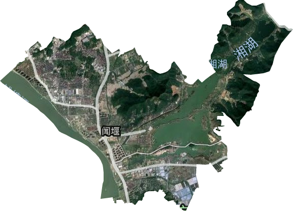 闻堰镇卫星图