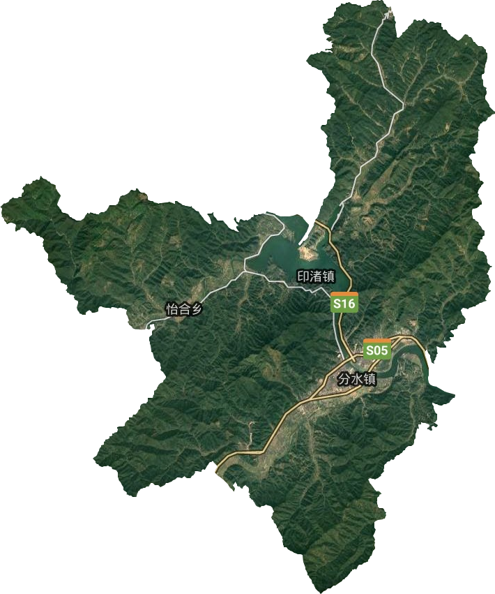 分水镇卫星图