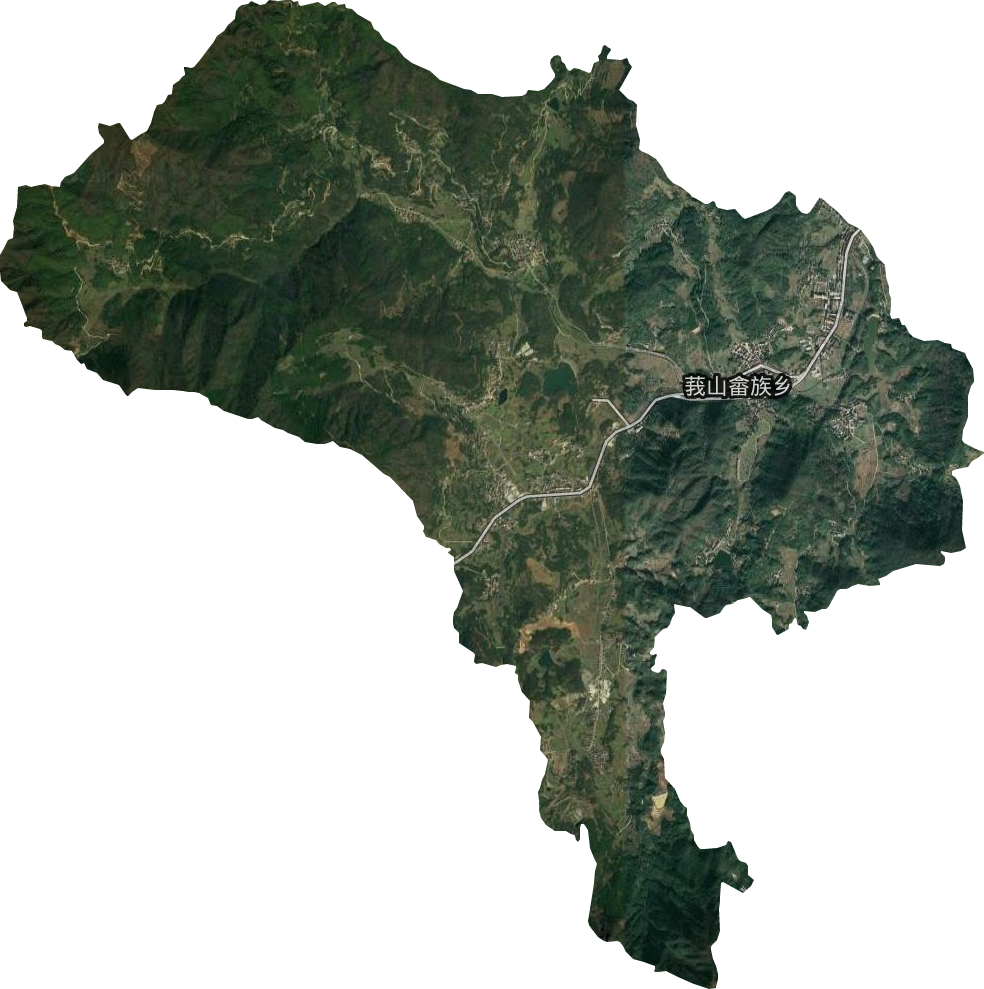 莪山畲族乡卫星图