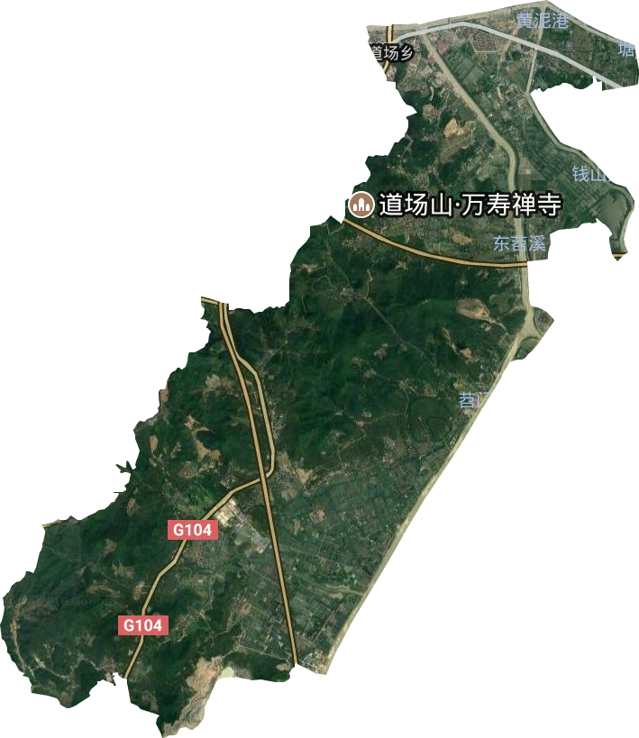 道场乡卫星图