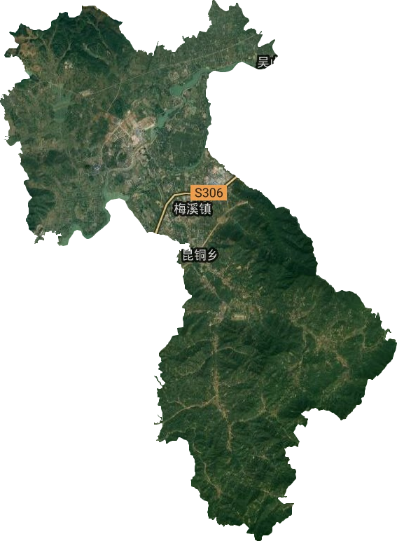 梅溪镇卫星图