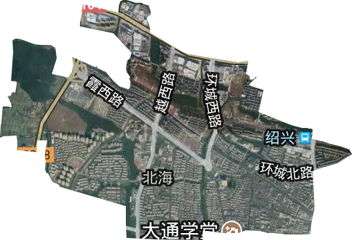 北海街道卫星图