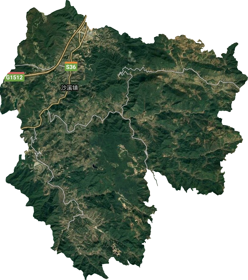 沙溪镇卫星图