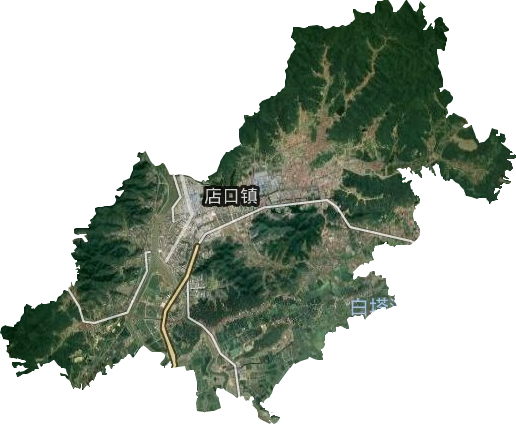 店口镇卫星图