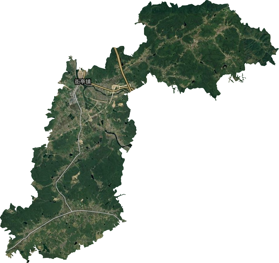 街亭镇卫星图