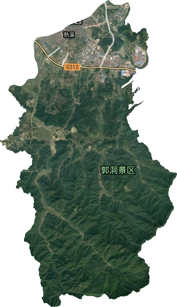熟溪街道卫星图