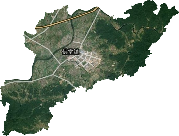 佛堂镇卫星图